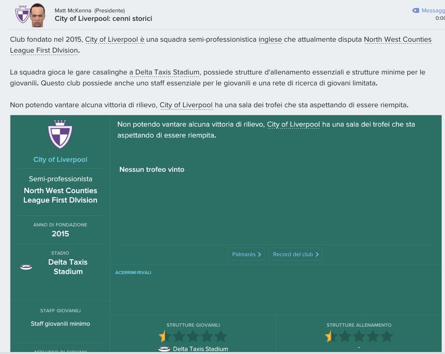 Dettagli del Club
