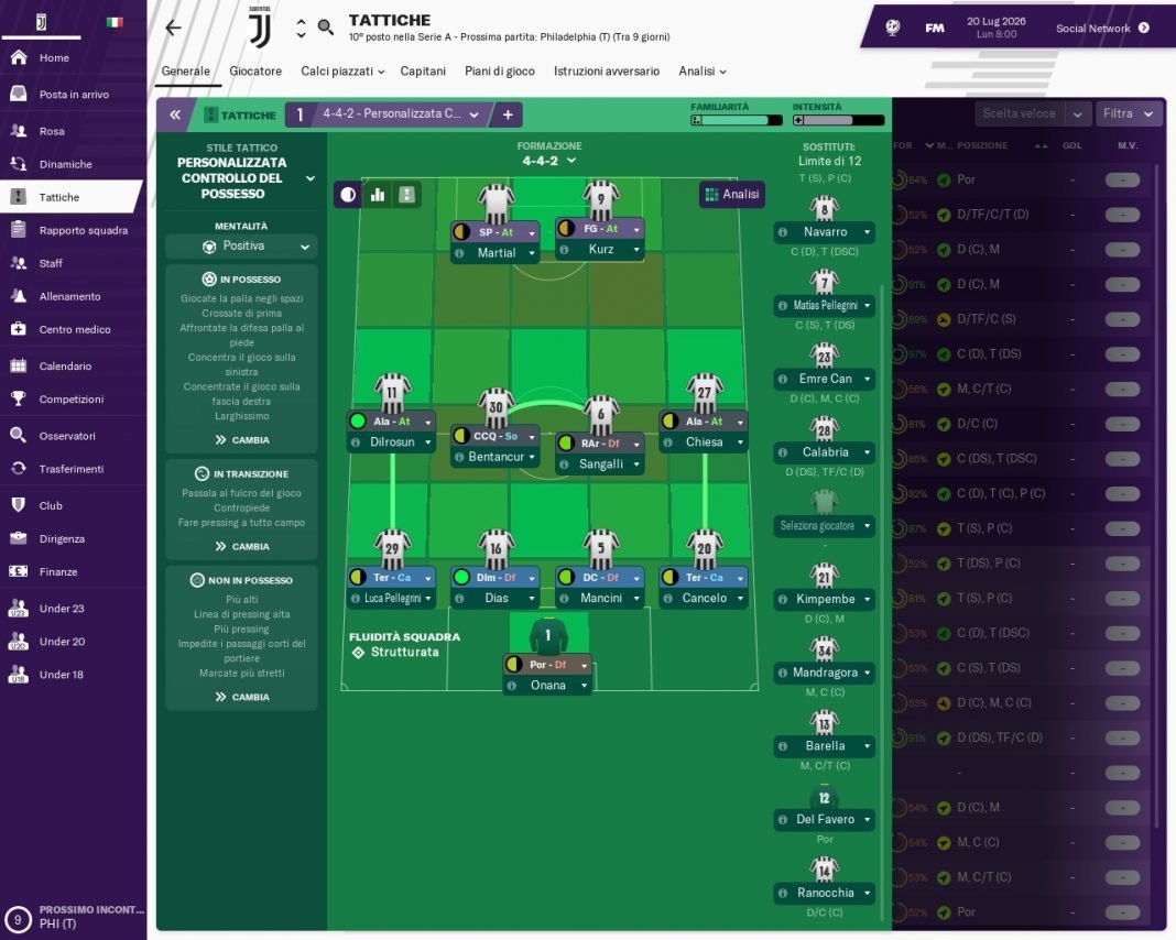 4-4-2 di Francesco Preziosa 4-4-2 di Francesco Preziosa