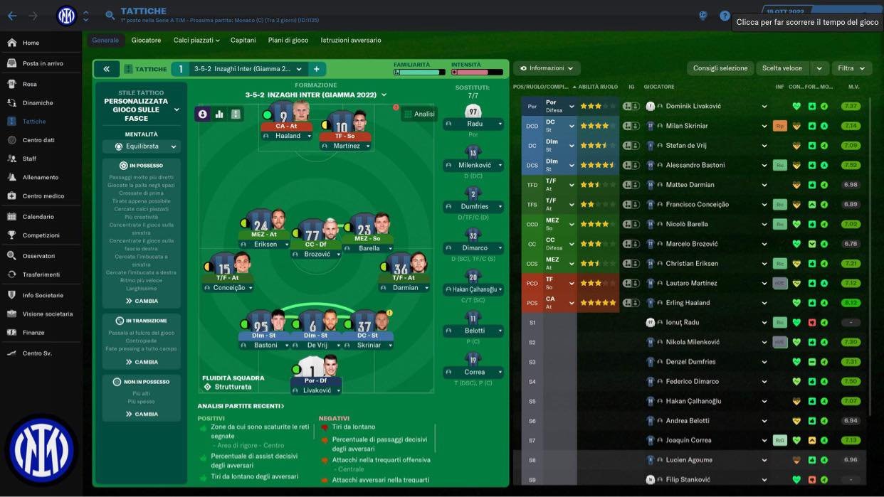 Tattica FM 22 - Giamma 3-5-2 Inzaghi
