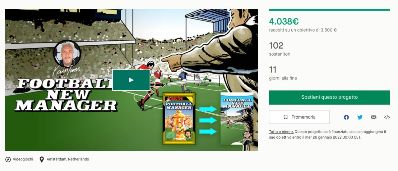 Raccolta fondi Football Manager New