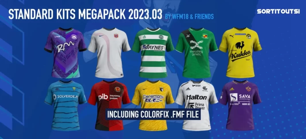 Kit standard Megapack per Football Manager 2023